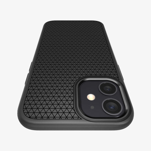 ACS01617 - iPhone 12 Pro Max Case Liquid Air in black showing the back